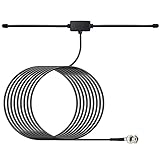 Nelawya Police Radio Scanner Antenna 25-1300MHz BNC Male Dipole Antenna Vehicle Ham Radio Amateur Radio Mobile Scanner Antenna Compatible with Uniden Bearcat Whistler Radio Shack Radio Scanner