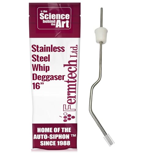 Fermtech Stainless Steel Whip Deggaser 16 with...