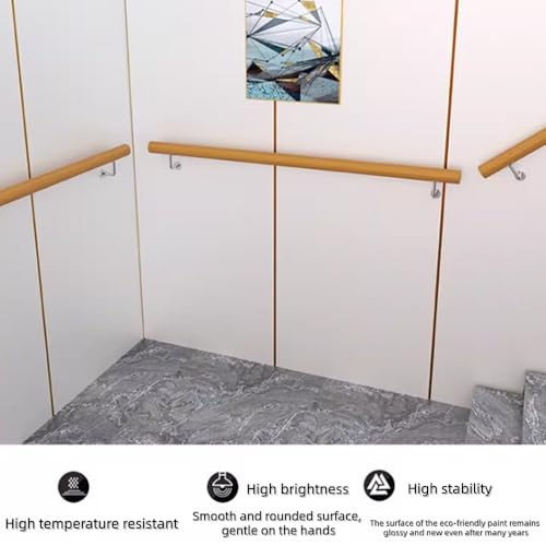 Rampe d'escalier extérieure en bois massif pour sécuriser l'accès au patio