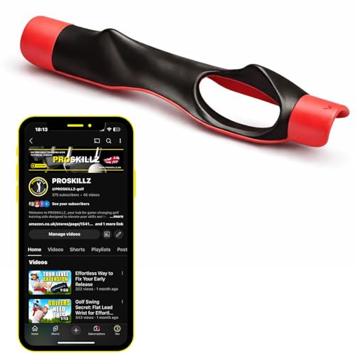 Golf Grip Trainer by PROSKILLZ Golf Swing Training Aid for Right-Handed Golfers | Improves Hand Placement Muscle Memory Swing Accuracy & Consistency - Train Like A PRO