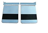 Go Industries Inc. D726SET Mud Flap Set, with Flaps, Brackets, Diamond Stiffeners, and Diamond Weights, for Select Ford Dually Trucks