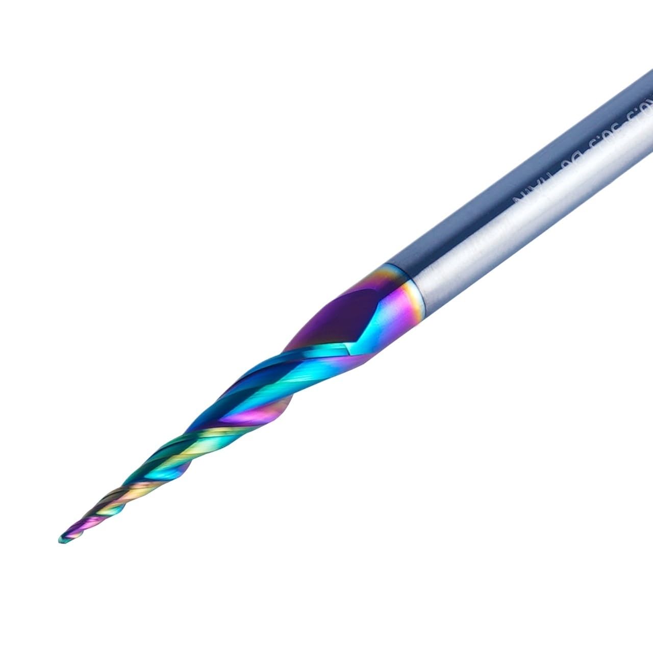 Fresa a punta sferica conica con gambo da 6 mm, punta for fresa in metallo duro con rivestimento DLC, 1 pcs(P2BC-R0.5-30.5-D6-D)