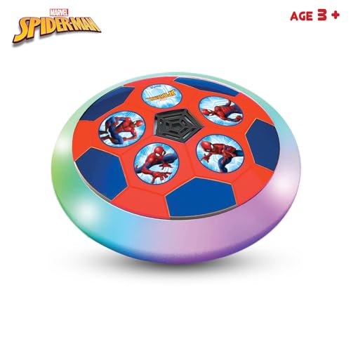 Image of Spiderman Air Soccer Ball Non Rechargeable Battery Powered Hover Football, Indoor Electric Smart Air Football for Boys and Girls. Fun Game for Kids - For Birthday Gift