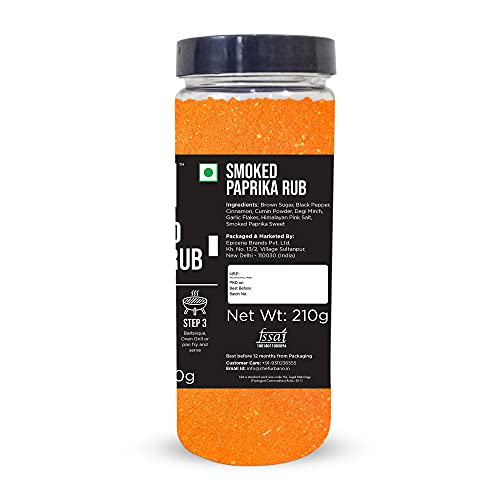 Image of Chef Urbano Smoked Paprika Rub 210g | From freshly dried Pimentos | 100% Pure | No artificial colours, flavours, fillers or preservatives | Cold-smoked for smoky flavour | Garnish, Season, Spice Rubs and Marinades