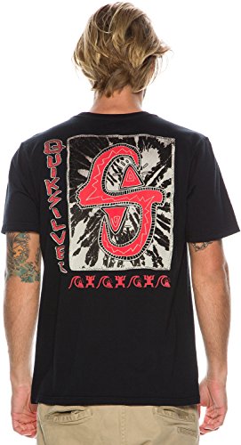 Quiksilver Men's White Light Short Sleeve T-Shirt