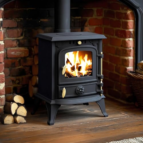 RoyalFire 4.5kw DEFRA Approved Cast Iron Solid Multifuel Wood Burning Stove