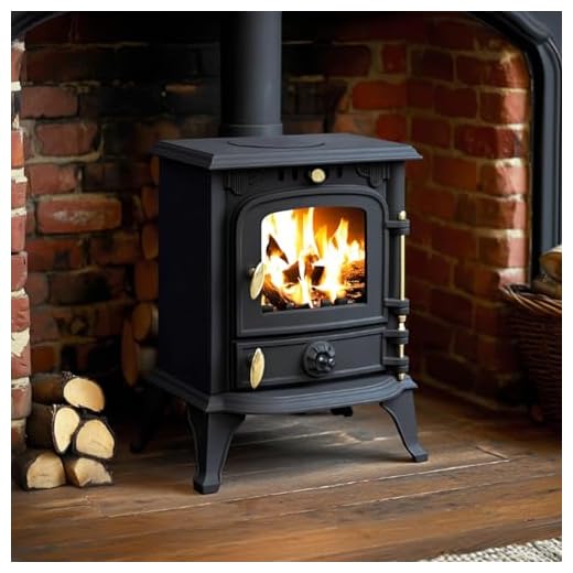 RoyalFire 4.5kw DEFRA Approved Cast Iron Solid Multifuel Wood Burning Stove