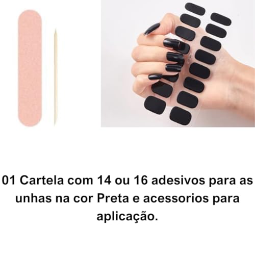 Unha em Gel Adesivo Pronta Semi Curada Esmalte Autocolante Fácil Aplicação Nail Design Tiktok (Carte