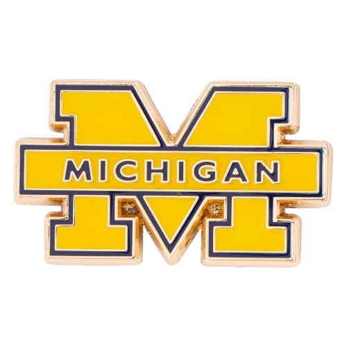 Image of Desert Cactus University of Michigan Magnetic Metal Lapel Pin (D)