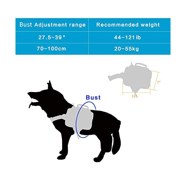 EXCELLENT-ELITE-SPANKER-Dog-Pack-Hound-Dog-Saddle-Bag-Backpack-for-Travel-Camping-Hiking-Medium-Large-Dog-with-2-Capacious-Side-PocketsRGN EXCELLENT ELITE SPANKER Dog Pack Saddle Bag Backpack for Travel, Camping, and Hiking