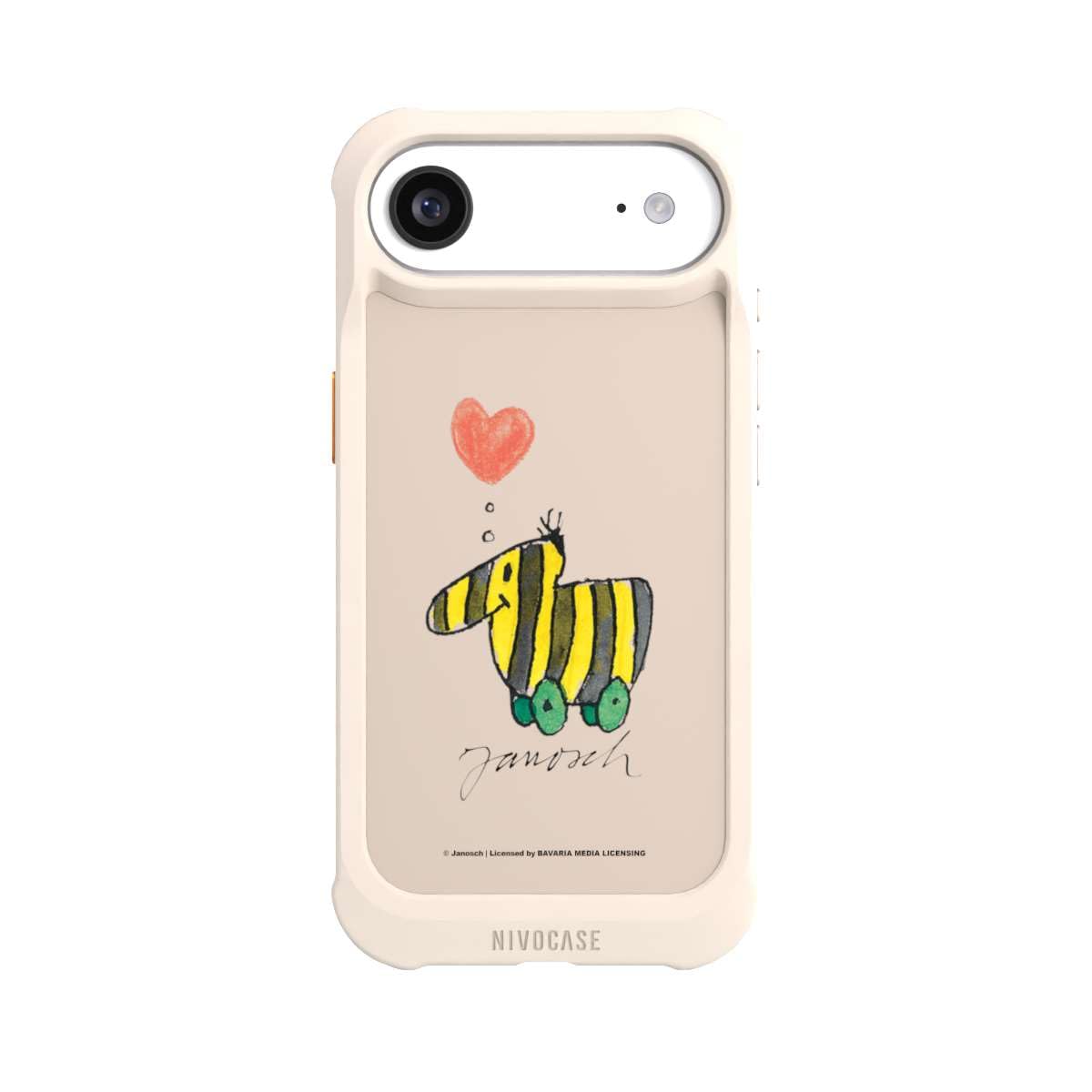 Hülle für Apple iPhone Air Stoßfeste Handyhülle kompatibel mit MagSafe NIVOmax Case Sand Janosch Kinderbuch Kinder