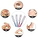 10 Pieces Eyebrow Razor for Women Facial Shaver Razor Brow Shaper Eyebrow Trimmer Dermaplaner Shaping Tool with Cover (Pink, Blue)