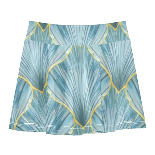 Joisal Toddler Tennis Skirts Blue Shell Girls' Shorts Athletic Skorts Breathable School 4t