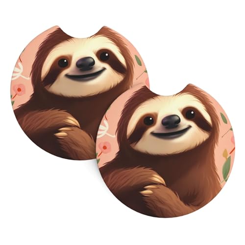2 Pares de Posavasos para Auto de Neopreno Antideslizante miniatura 2