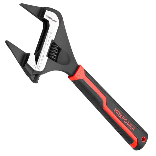 Image of MAXPOWER 12-inch Slim Jaw Adjustable Wrench, 2.36 inch Jaw Capacity