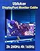 Ubluker 10K 8K 4K DisplayPort Cable 40Gbps 5 FT, VESA Certified DP to DP Cable v1.4 v1.2 Nylon Braided UHBR HDCP DSC1.2 10K 8K60Hz 4K 165Hz 144Hz 2K 240Hz FreeSync G-Sync Monitor PC Projector