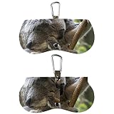 Materiales de alta calidad: nuestras elegantes bolsas para lentes están hechas de piel sintética de alta calidad y cómoda y flocado interno, que son duraderas y pueden proteger bien tus lentes.