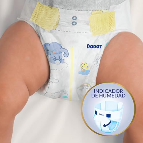 Miniatura 8 de Dodot Pañales Bebé Sensitive Talla 2 4-8 Kg , 174 Unidades, Protección De La Piel Recién Nacido, Ultra Suaves, Indicador De Humedad, Barrera Anti Fugas, Testados Dermatológicamente