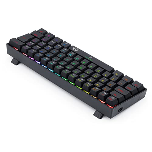 Teclado Gamer Mecanico Redragon Dragonborn RGB Preto (ABNT2; Switch Marrom)