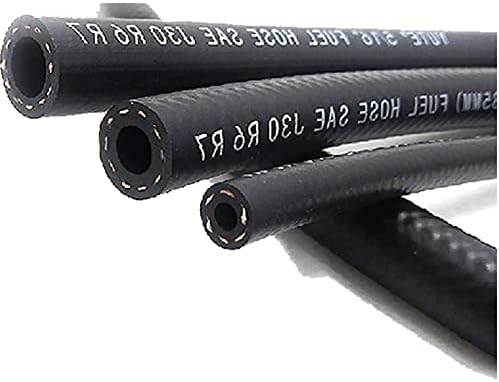Universal Fuel Pipe LINE Rubber Reinforced for Fuel Hose Engine UNLEADED Petrol Diesel Oil (6.0MM X 12.0MM, 7 Meter)