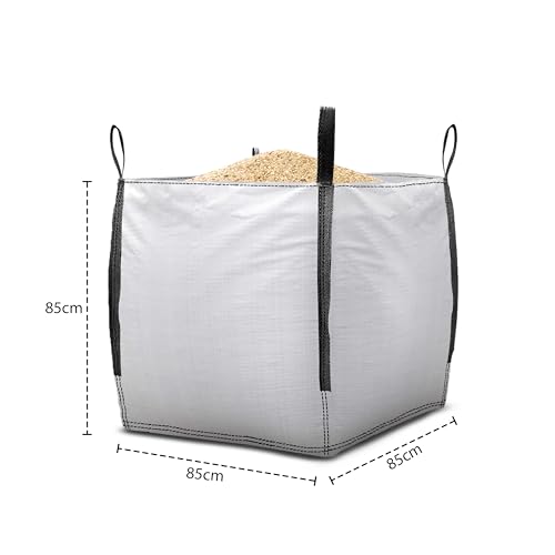 Primes DIY PREMIUM GRADE 1 Ton FIBC Bulk Jumbo Bags, Bulk bag Extra Large for Builders Garden waste, Heavy Duty, Industrial Woven Material, Storage Sack with Lifting Handles (85x85x85cm)(2 Pack) 3 Primes DIY PREMIUM GRADE 1 Ton FIBC Bulk Jumbo Bags, Bulk bag Extra Large for Builders Garden waste, Heavy Duty, Industrial Woven Material, Storage Sack with Lifting Handles (85x85x85cm)(2 Pack) - Image 3