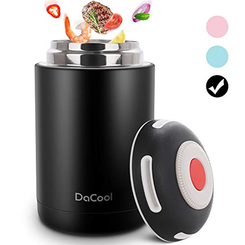 DaCool Insulated Lunch Container Vacuum Stainless Steel Hot Food Jar 16 oz Insulated