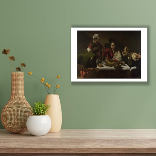 Impression d'art Caravaggio Souper à Emmaüs affiche medium Spiffing Prints satinée - 3