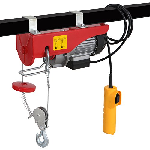 440LBS Electric Hoist Lift 110V Overhead Electric Wire Hoist Crane Garage Auto Shop