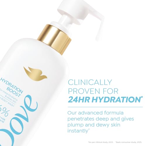 Image of Dove Hydration Boost Serum Body Wash | 6% Hydrating Serum with Hyaluronic Acid | For instantly plump & dewy skin | Paraben & SLS free | 300 ml
