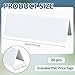 BENECREAT 20Pcs Dry Erase Name Tent Cards for Table, 7.9x2.8x2.4 Inch White Reusable Name Plate for Office Conference Meeting Weddings