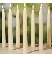 9 in Beeswax Taper Candles,6 Pack Dripless Pure White Beeswax Candle Sticks,10 Hours Long Burning...