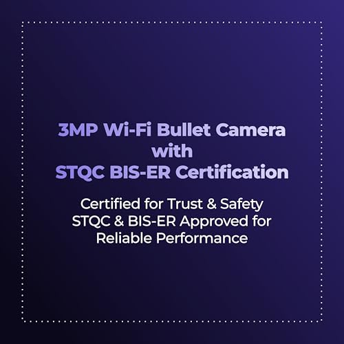 Image of Trueview 3MP All Time Color Wi-Fi Smart Bullet CCTV Security Camera for Home, Shop, Office | Two-Way Audio | Human Detection IP66 Waterproof Supports Upto 256GB Memory Card | Alexa Compatible T18295S