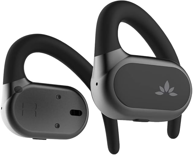 Avantree Breeze - Open Ear Bluetooth 5.2 Earphones with Wrap Around Ear Hooks, Over Ear Design, Comfortable & Secure Fit, and Surroundings Awareness, Perfect for Hiking, Running, and Workouts