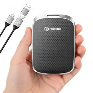 PHIXERO – PHIXERO Tragbare External SSD 4TB Bis zu 550MB/s, USB 3.2 Ge