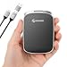 PHIXERO Tragbare Extern SSD 256GB Bis zu 550MB/s, USB 3.2 Gen 2 USB C to C&A for Smartphone/Tablet/PC/Laptop... (Schwarz)
