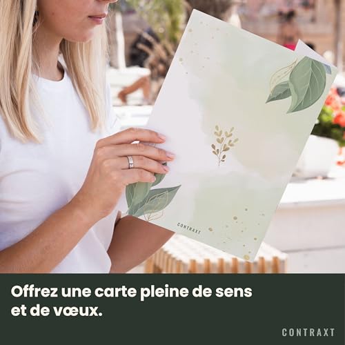 CONTRAXT Carte de remerciement grand format 42x30 cm ouverte. Carte originale à signer pour dire merci à un enseignant, une amie, un collègue, un homme ou une femme (Merci) – vue 6