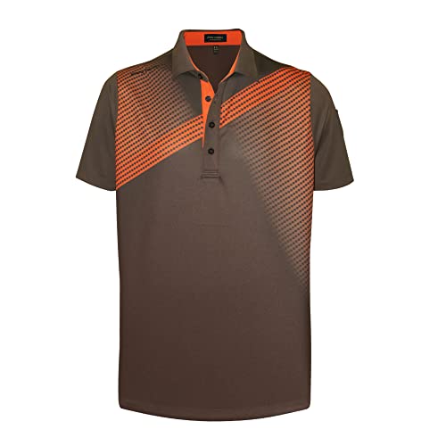 Pin High Men's Performance Dry Fit Golf Shirt, Quick-Dry Short Sleeve Polo, Moisture Wicking #TOP1