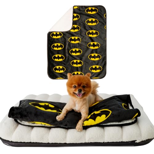 Batman DC Comics Waterproof Dog Bed Cover Large 30x40 Pet Blanket for Furniture Bed Couch Sofa (Officially Licensed) by Franco