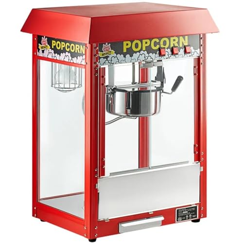 Commercial Popcorn Machine, 8 oz. Red Royalty Series PM30R, 1320W, 120V