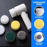 Electric Spin Scrubber with 6 Brush Heads for Shower and Bathroom - Image 5
