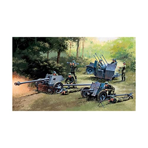 Italeri - German Guns PAK35 - PAK40 - FLAK38 Scale 1 : 72, Model Kit