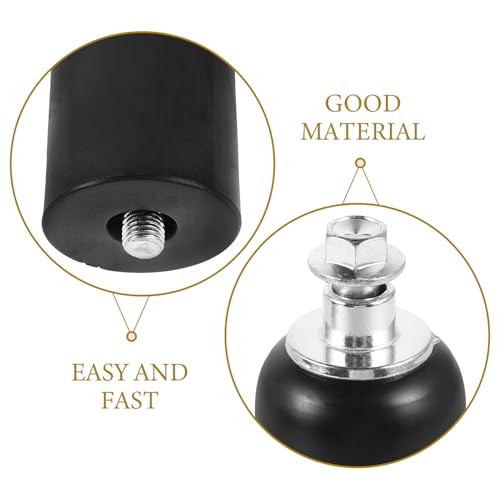 4 Embouts de Guidon pour Moto IMIKEYA Noirs au Design Élégant