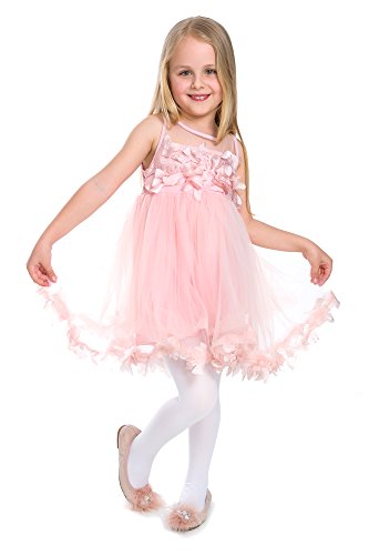 hi!mom Girls Plain Microfiber Opaque Tights 50 Den Kids Soft School Uniform Pantyhose ZUZA, White, 7-8 Years