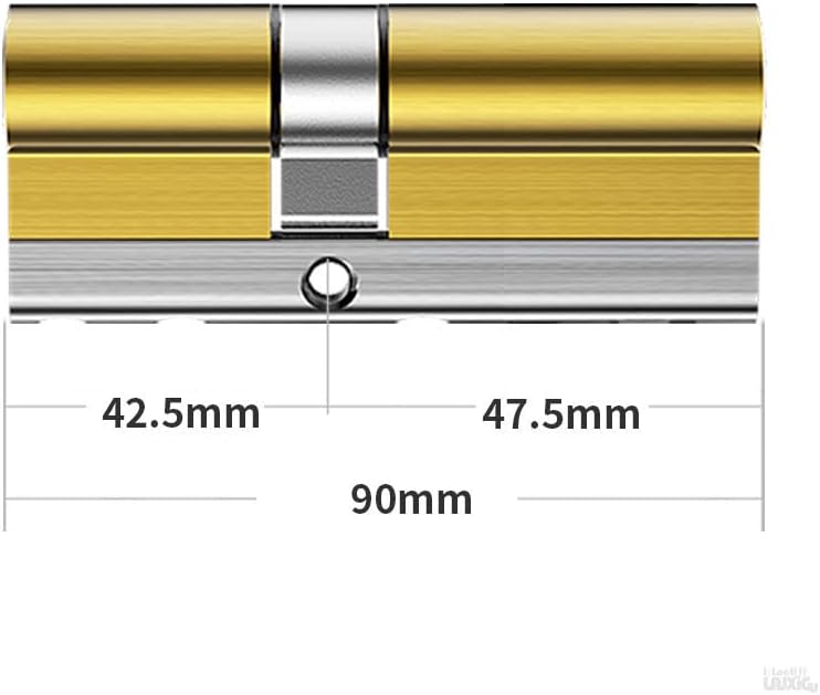 Door Lock Barrel,Lock cylinders, Common Standard Lock Cylinders, Key Locks. Cylinder Locks for Entry Doors, Outdoor Door Locks,Cylinder Door Lock 8 Keys (Color : 90mm35add55) (Color : 90mm42.5add47.5