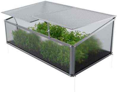 TRUTZHOLM Frühbeetaufsatz 120x80cm - Massivholz Gewächshaus Für Hochbeet