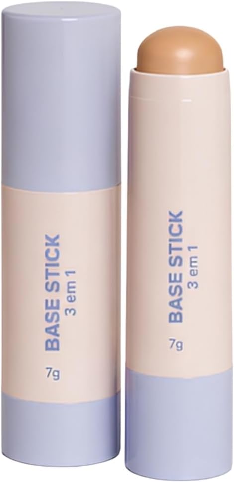 Base Stick 3 em 1, Base, Corretivo e Contorno, Acabamento Soft Matte, 7g, Resistente à Água, Longa Duração – Maquiagem (06, Padrão) Base Stick 3 em 1, Base, Corretivo e Contorno, Acabamento Soft Matte, 7g, Resistente à Água, Longa Duração – Maquiagem (06, Padrão)