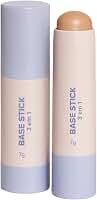 Base Stick 3 em 1, Base, Corretivo e Contorno, Acabamento Soft Matte, 7g, Resistente à Água, Longa Duração - Maquiagem (06, Padrão)
