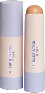 Base Stick 3 em 1, Base, Corretivo e Contorno, Acabamento Soft Matte, 7g, Resistente à Água, Longa Duração - Maquiagem (05, Padrão)
