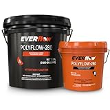 Everflow Made by MPC Polyaspartic Floor Coating Kit – 3 Gallon Clear High Gloss Polyurea Garage Floor Coating – Fast-Cure, 2:1 Mix Polyaspartic Top Coat for Concrete, Industrial & Commercial Surfaces