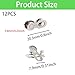 ZCLGOOD 12 Pairs Bicycle Missing Link for 11 Speed Chain, Reusable 50#Steel Bike Chain Connector, Quick Release Master Links for Mountain Road Bikes, Silver